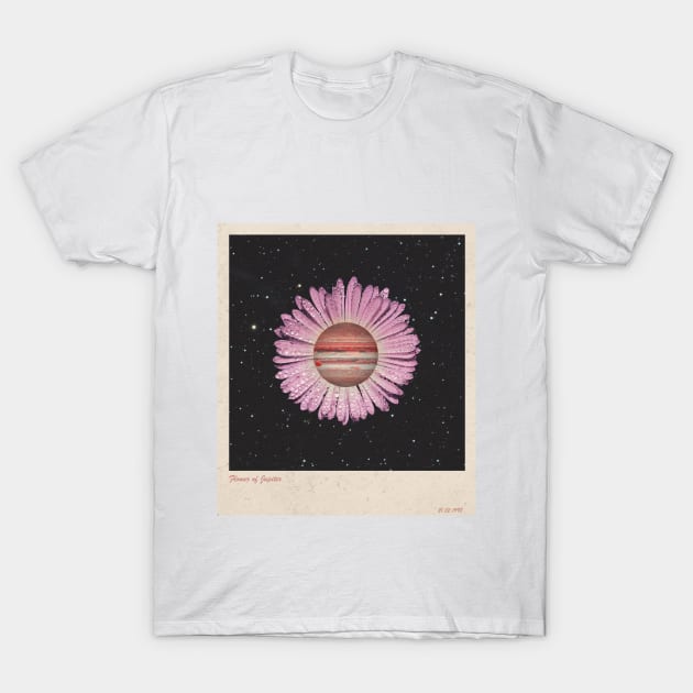 Jupiter Flower T-Shirt by YellowCollages